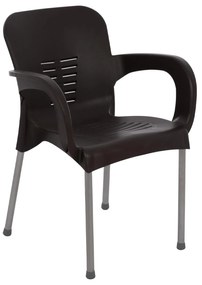 ΠΟΛΥΘΡΟΝΑ ΠΟΛΥΠΡΟΠΥΛΕΝΙΟΥ RECYCLED KAREK  ΚΑΦΕ ΧΡΩΜΑ 59x58x81Y εκ. 59x58x81 εκ.