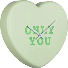 Ρολόι Τοίχου (27x6x30) Karlsson Heart Candy Soft Green