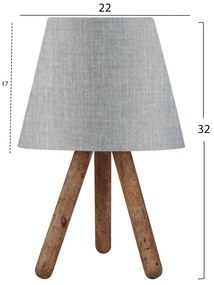 ΦΩΤΙΣΤΙΚΟ ΕΠΙΤΡΑΠΕΖΙΟ HM7598.05 ΦΥΣΙΚΟ ΓΚΡΙ