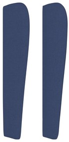 Κεφαλάρι με Πτερύγια Μπλε 163x23x118/128 εκ. Υφασμάτινο 3117688