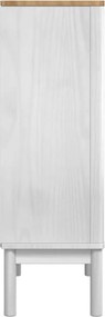 vidaXL Πλαϊνό γραφείο FLORO Λευκό 70 x 30 x 70,5 εκ.