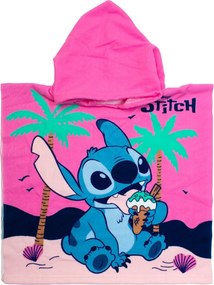 Παιδικό Πόντσο (50x100) Dimcol Lilo & Stitch 195 Baby Pink