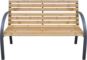 vidaXL Παγκάκι Κήπου 112 εκ. από Μασίφ Ξύλο Ελάτης