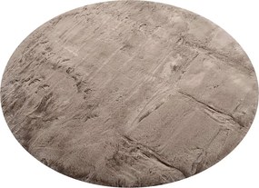 Στρογγυλό Χαλί Γούνινο (Φ160) Polcarpet Rabbit Beige