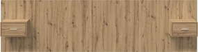 vidaXL Κεφαλή κρεβατιού με κομοδίνο 3 pcs Artisan Oak