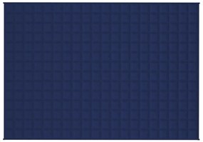 vidaXL Κουβέρτα Βαρύτητας Μπλε 138 x 200 εκ. 6 κ. Υφασμάτινη