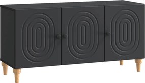 vidaXL Ντουλάπι TV 99 x 34,5 x 50 εκ. Μαύρο Επεξεργασμένο Ξύλο