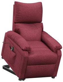 vidaXL Πολυθρόνα Ανακλ. Μπορντό Υφασμάτινη