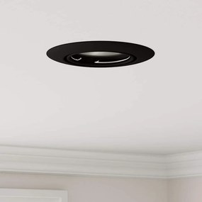 vidaXL Σποτ 6 pcs Μαύρο 9 x 9 x 2.5 εκ. Μέταλλο