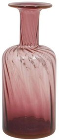 Διακοσμητικό Βάζο 373-122-765 10x10x26cm Pink Γυαλί