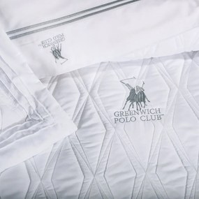 Κουβερλί Υπέρδιπλο (Σετ 220x240) Greenwich Polo Club Solid 2158 White