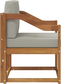 vidaXL Εξωτερικός καναπές Στερεό Ξύλο Ακακίας και Πολυεστέρ