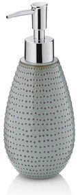 Δοχείο Κρεμοσάπουνου Dots 23602 Φ8x19,5cm 350ml Grey-Brown Kela Κεραμικό