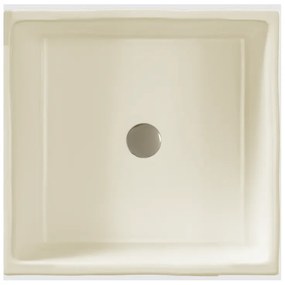 Sanitec Lithos 203 Νιπτήρας Συνθετικός Επικαθήμενος 40,5x40,5x13cm Ocra