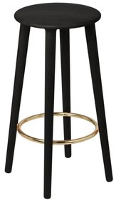 Σκαμπό Μπάρ Socialite 5119 44x67.5cm Black Oak Black Umage