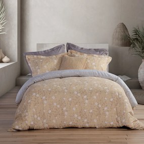 Παπλωματοθήκη Liliana (Σετ 3τμχ) Yellow Nef-Nef Queen Size 240x230cm 100% Cotton Satin