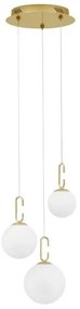 Κρεμαστό Φωτιστικό Οροφής LED Χρυσό Hook 9695223 Nova Luce-9695223-Χρυσό 9695223