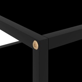 vidaXL 322852  Console Table Black 50x40x40 cm Tempered Glass