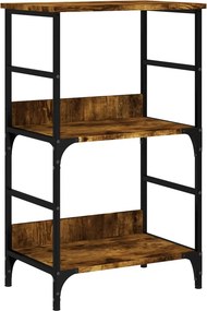 vidaXL Βιβλιοθήκη Καπνιστή Δρυς 50 x 33 x 82 εκ. από Επεξεργ. Ξύλο
