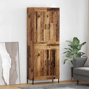 vidaXL Highboard 2 pcs Παλιό Ξύλο Επεξεργασμένο ξύλο