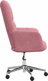 vidaXL Πολυθρόνα Relax Ροζ Βελούδινη