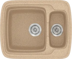 Sanitec Classic 314 (60×51) - Γρανιτένιος νεροχύτης - Granite BEIGE