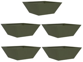 vidaXL Μεταλλική Γλάστρα Ελιά Μέταλλο 40 x 40 x 15 εκ.