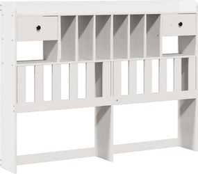 vidaXL Κρεβάτι Βιβλιοθήκη Χωρίς Στρώμα 140x200 εκ Μασίφ Ξύλο Πεύκο