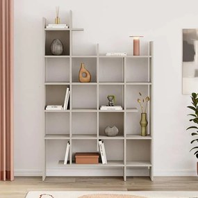 Βιβλιοθήκη Manco Megapap χρώμα sandstone 122x25,5x188εκ.