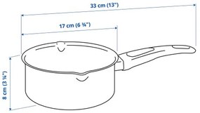 HEMLAGAD κατσαρόλα με αντικολλητική επένδυση, 1 l 605.809.11