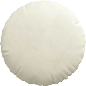 vidaXL Μαξιλάρια καθισμάτων 2 pcs Κρεμ Ø 40 x 13 εκ. Βελούδο