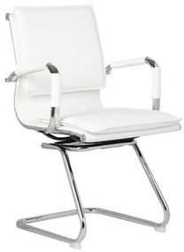 Πολυθρόνα Επισκέπτη BF3600V PU Λευκό 55x63x92cm (Σετ 2 ΤΕΜ)