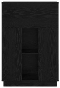 vidaXL Γραφείο Μαύρη Οξυά 71.5 x 31.5 x 106.5 εκ Επεξεργασμένο ξύλο