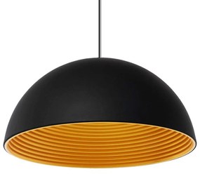 Φωτιστικό Οροφής Medea 01344 1xΕ27 Φ60x30cm Black-Gold GloboStar