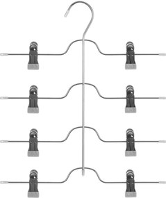 Κρεμάστρα Για 4 Παντελόνια F-V Hanger Grey 151533