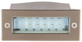 Φωτιστικό Τοίχου VK/02007/MC/BL 11x4,4cm Led 1,2W BLUE IP54 Nickel VKLed