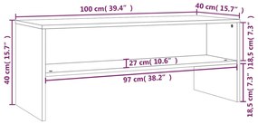 ΈΠΙΠΛΟ ΤΗΛΕΟΡΑΣΗΣ ΚΑΠΝΙΣΤΗ ΔΡΥΣ 100 X 40 X 40 ΕΚ. ΕΠΕΞ. ΞΥΛΟ 815231