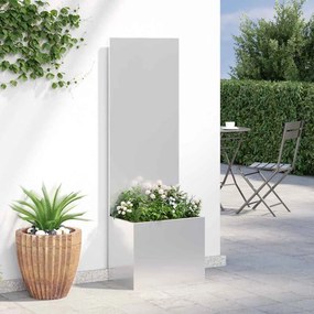 vidaXL Οθόνη Ιδιωτικότητας Κήπου Ασημί 50 x 32 x 150 εκ
