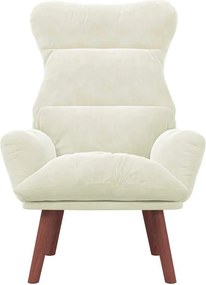 vidaXL Πολυθρόνα Κρεμ 69 x 74 x 93 εκ. Βελούδο