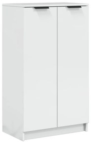 vidaXL Παπουτσοθήκη Γυαλιστερό Λευκό 59x35x100,5 εκ. Επεξεργασμένο Ξύλο