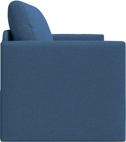 vidaXL Κρεβάτι καναπές 110cm Μπλε ύφασμα