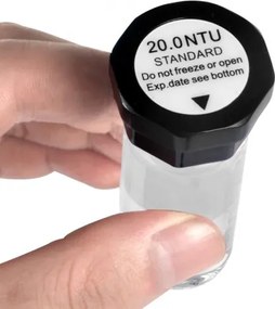 VEVOR Turbidity Calibration Solution Kit, 20/100/400/800 NTU, 20 ml Each, 4 PCS Standard Turbidity Solution Refill for TN1000 Turbiditymeter, Shockproof Protective Insert, Sealed Bottle Design