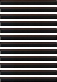 vidaXL Αυτοκόλλητες σφραγίδες πόρτας 12 pcs Καφέ 100 cm