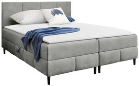 Επενδυμένο κρεβάτι Box Best II-Gkri-160 x 200 - 162.00Χ206.00Χ88.00cm