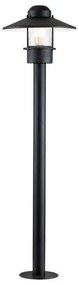 Επιδαπέδιο Φωτιστικό Κολονάκι 1xE27 IP44 100cm Klampenborg Elstead Lighting-KLAMPENBORG-BOL-BK-Μαύρο KLAMPENBORG-BOL-BK