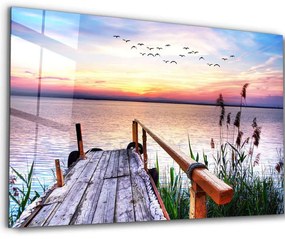 Πίνακας Γυάλινος 672BRS3410 110x70cm Multi Wallity Horizontal Glass