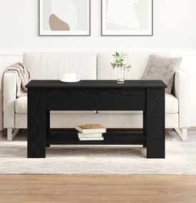 vidaXL Μαύρο Ξύλινο Τραπέζι Σαλονιού - 101x49x52 εκ. Κατασκευασμένο από Τεχνητό Ξύλο