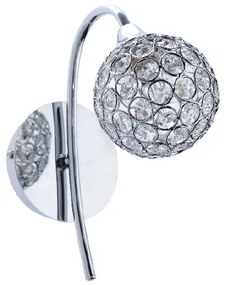 Απλίκα Τοίχου Aca Skylar AD2012001W Chrome