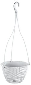 Γλάστρα Κρεμαστή (Φ23x14.5) Marhome Splofy Λευκό 09-DSPW230-S449