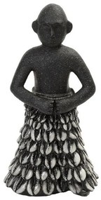 Διακοσμητική Φιγούρα Tribal BOD123 10,5x7,5x21cm Black-White Espiel Polyresin